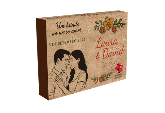 Caixa de Bombons de Avelã – Personalizável em Cortiça