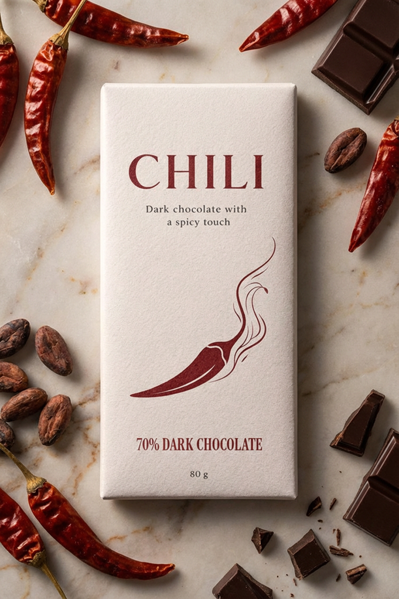 Chocolate Negro 70% com Chili