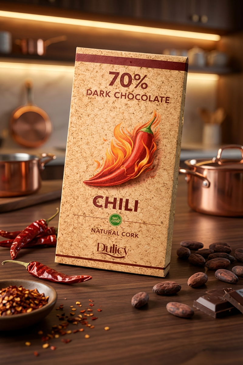 Chocolate Negro 70% com Chili | Natural Cork