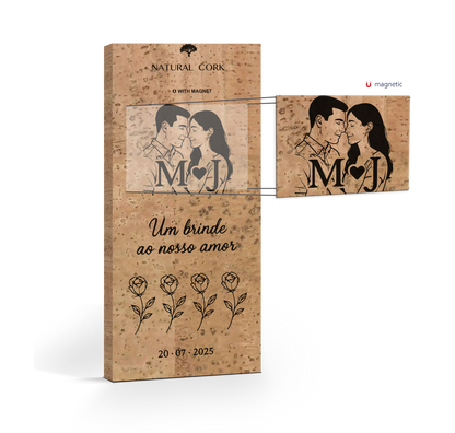 Tablete de Chocolate com Íman Removível